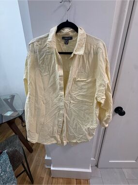 Primark Pale Yellow women’s  Lightweight Shirt Jacket